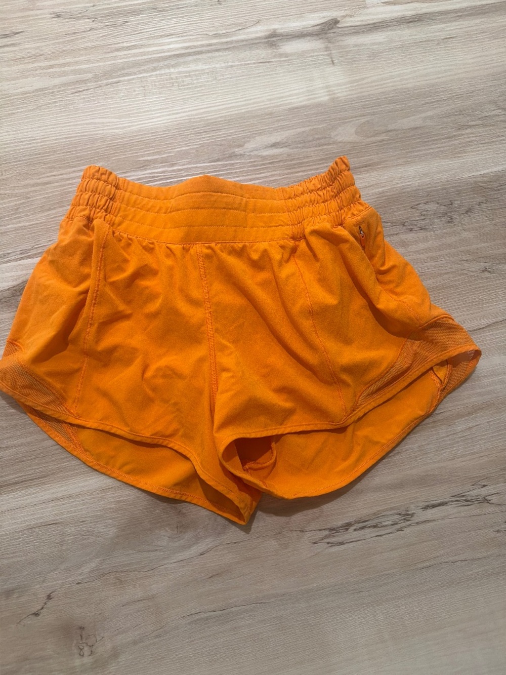 Orange Lulu hottie hot shorts 2.5